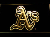 Oakland Athletics (2) LED Neon Sign Electrical - Yellow - TheLedHeroes