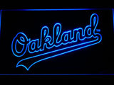 Oakland Athletics (4) LED Neon Sign USB - Blue - TheLedHeroes