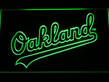 Oakland Athletics (4) LED Neon Sign Electrical - Green - TheLedHeroes