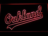 Oakland Athletics (4) LED Neon Sign Electrical - Red - TheLedHeroes