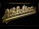 Oakland Athletics (6) LED Neon Sign USB - Yellow - TheLedHeroes