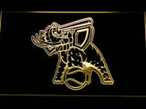 Oakland Athletics (7) LED Neon Sign Electrical - Yellow - TheLedHeroes