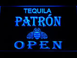 Tequila Patron Open LED Neon Sign USB - Blue - TheLedHeroes