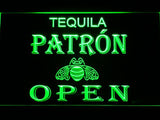 Tequila Patron Open LED Neon Sign USB - Green - TheLedHeroes