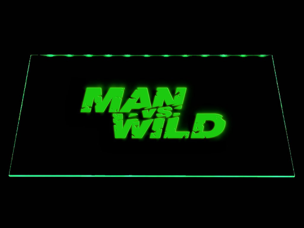 Man VS Wild LED Neon Sign Electrical - Green - TheLedHeroes
