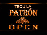 Tequila Patron Open LED Neon Sign Electrical - Orange - TheLedHeroes
