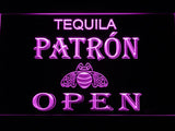 Tequila Patron Open LED Neon Sign Electrical - Purple - TheLedHeroes