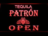 FREE Tequila Patron Open LED Sign - Red - TheLedHeroes