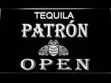 Tequila Patron Open LED Neon Sign Electrical - White - TheLedHeroes