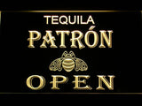 Tequila Patron Open LED Neon Sign USB - Yellow - TheLedHeroes