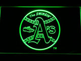 Oakland Athletics (10) LED Neon Sign USB - Green - TheLedHeroes