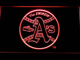 Oakland Athletics (10) LED Neon Sign Electrical - Red - TheLedHeroes
