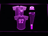 New York Yankees Uniform LED Neon Sign Electrical - Purple - TheLedHeroes