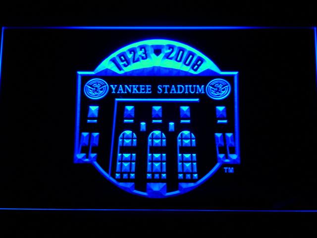 New York Yankees Stadium (2) LED Neon Sign USB - Blue - TheLedHeroes