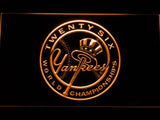 New York Yankees 26th WC LED Neon Sign Electrical - Orange - TheLedHeroes