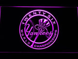 New York Yankees 26th WC LED Neon Sign Electrical - Purple - TheLedHeroes