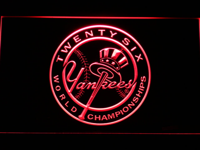 FREE New York Yankees 26th WC LED Sign - Red - TheLedHeroes