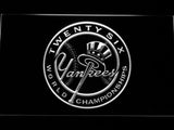 New York Yankees 26th WC LED Neon Sign USB - White - TheLedHeroes