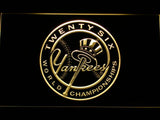 New York Yankees 26th WC LED Neon Sign USB - Yellow - TheLedHeroes