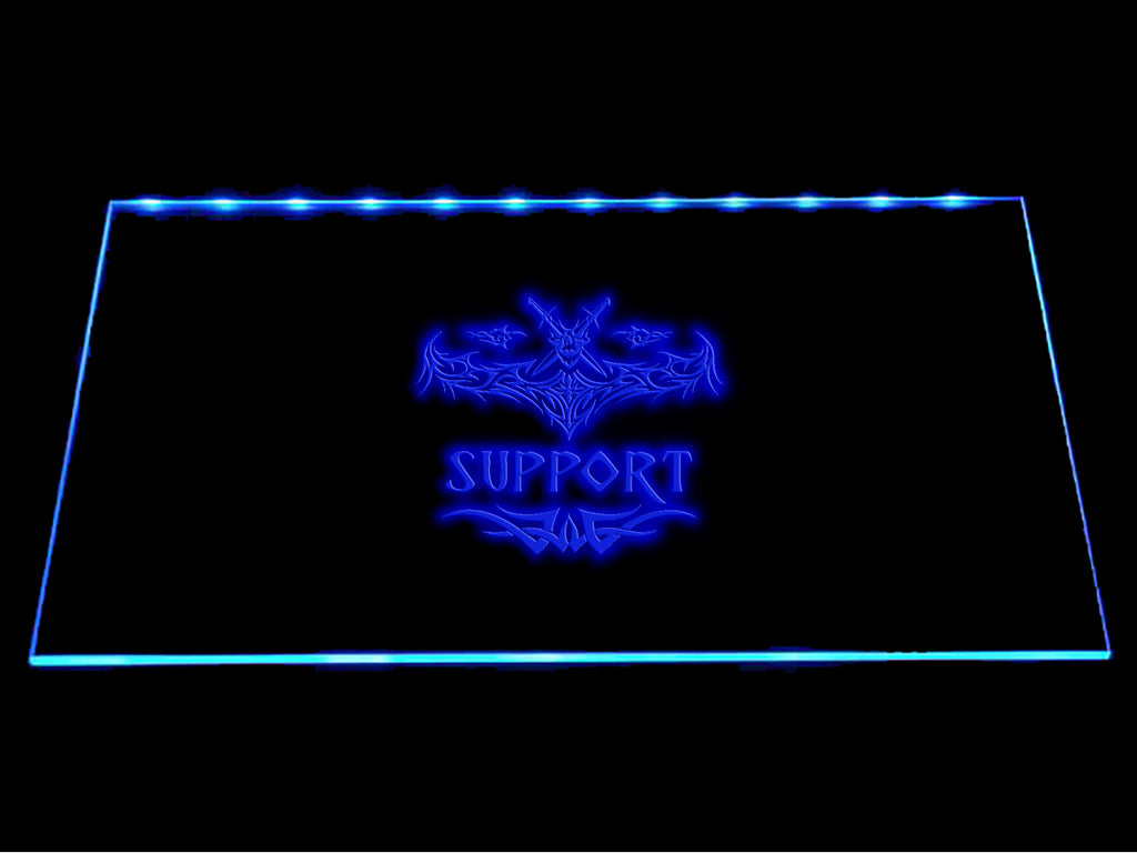 League Of Legends Support (2) LED Sign - Blue - TheLedHeroes