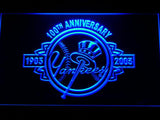 New York Yankees 100th Anniversary LED Neon Sign USB - Blue - TheLedHeroes
