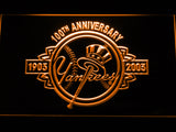 FREE New York Yankees 100th Anniversary LED Sign - Orange - TheLedHeroes