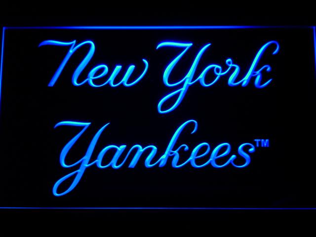 New York Yankees (6) LED Neon Sign USB - Blue - TheLedHeroes