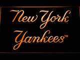 New York Yankees (6) LED Neon Sign USB - Orange - TheLedHeroes
