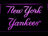 New York Yankees (6) LED Neon Sign USB - Purple - TheLedHeroes