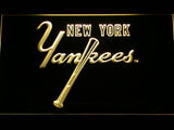 New York Yankees (7) LED Neon Sign Electrical - Yellow - TheLedHeroes