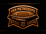 Minnesota Twins HHH Metrodome LED Neon Sign Electrical - Orange - TheLedHeroes