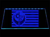 Fallout Brotherhood of Steel Flag LED Sign - Blue - TheLedHeroes