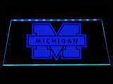 Michigan Wolverines LED Neon Sign Electrical - Blue - TheLedHeroes