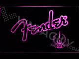 Fender 3 LED Neon Sign Electrical - Purple - TheLedHeroes