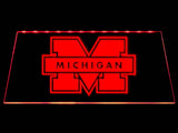 Michigan Wolverines LED Neon Sign Electrical - Red - TheLedHeroes