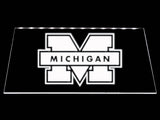 Michigan Wolverines LED Neon Sign USB - White - TheLedHeroes