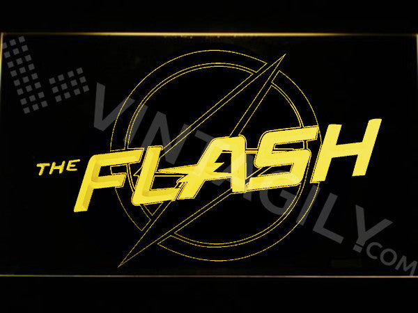 FREE The Flash LED Sign - Yellow - TheLedHeroes