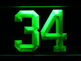 Minnesota Twins #34 Kirby Pucket LED Neon Sign Electrical - Green - TheLedHeroes