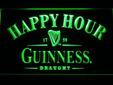 Guinness Draught Happy Hour LED Neon Sign Electrical - Green - TheLedHeroes