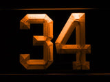 Minnesota Twins #34 Kirby Pucket LED Neon Sign Electrical - Orange - TheLedHeroes