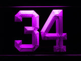 Minnesota Twins #34 Kirby Pucket LED Neon Sign USB - Purple - TheLedHeroes