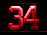 Minnesota Twins #34 Kirby Pucket LED Neon Sign Electrical - Red - TheLedHeroes