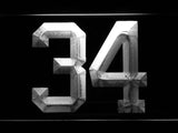 Minnesota Twins #34 Kirby Pucket LED Neon Sign Electrical - White - TheLedHeroes