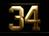 Minnesota Twins #34 Kirby Pucket LED Neon Sign Electrical - Yellow - TheLedHeroes