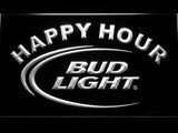 Bud Light Happy Hour LED Neon Sign Electrical - White - TheLedHeroes
