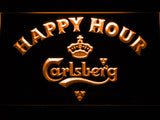 FREE Carlsberg Happy Hour LED Sign - Orange - TheLedHeroes