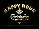FREE Carlsberg Happy Hour LED Sign - Yellow - TheLedHeroes