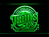 Minnesota Twins 20th Anniversary LED Neon Sign USB - Green - TheLedHeroes
