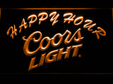 FREE Coors Light Happy Hour LED Sign - Orange - TheLedHeroes