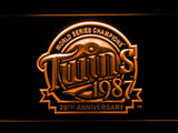 Minnesota Twins 20th Anniversary LED Neon Sign Electrical - Orange - TheLedHeroes